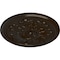 Ekena Millwork Legacy Acanthus Ceiling Medallion (Fits Canopies up to 3 1/2"), 12 3/4"OD x 7/8"P, Bronze CM12LEBZS - alternate 5